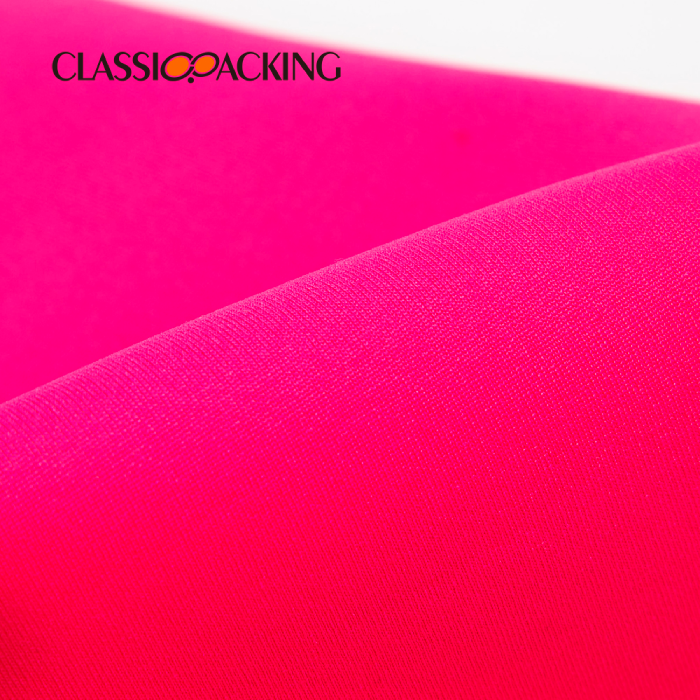 neoprene cosmetic bag fabric detail